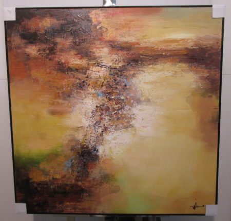 AC033C, Sable, Composition. abstraite, original à l'huile signé, 106x136cm, 1850.00 CHF