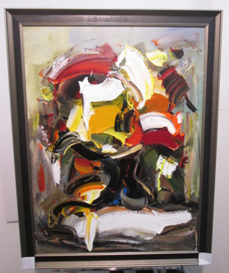 AC033D, Composition. abstraite, original à l'huile signé, 106x136cm, 1850.00 CHF