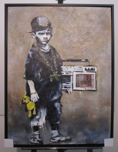 IR014B, BANSKY, L'enfant à la stéréo