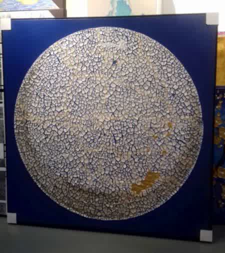 ACF019, CERCLE, original, signé, texture lourde