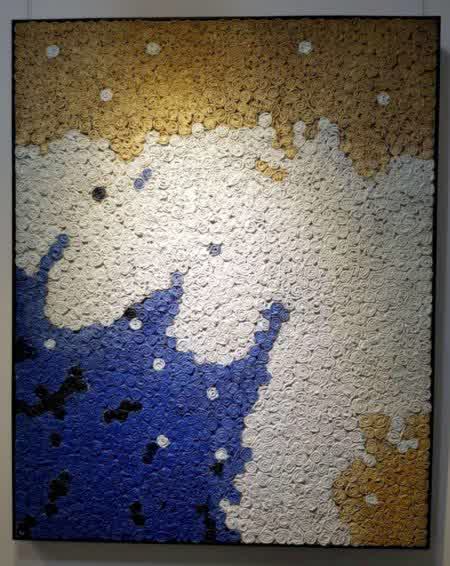 ACF011, Original Collage, rouleaux de cordes