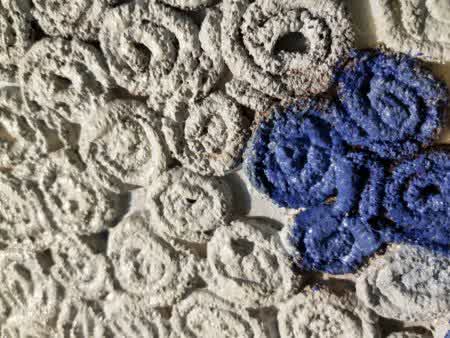 ACF011, Original Collage, rouleaux de cordes – Image 3