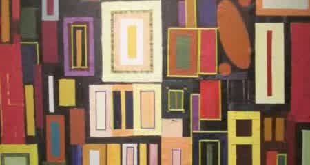 ACF010, Composition collage tissus et papiers – Image 2