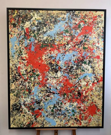 IR009C, Reproduction à la manière de J.POLLOCK