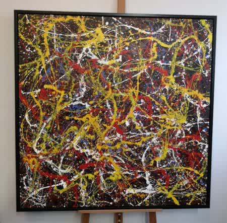 IR009A, Reproduction à la manière de J.POLLOCK