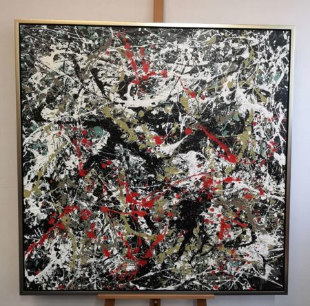 IR009, Reproduction à la manière de J.POLLOCK