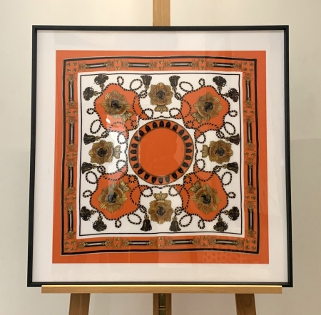 PC058J, Carré Hermès 11, reproduction sur crystal