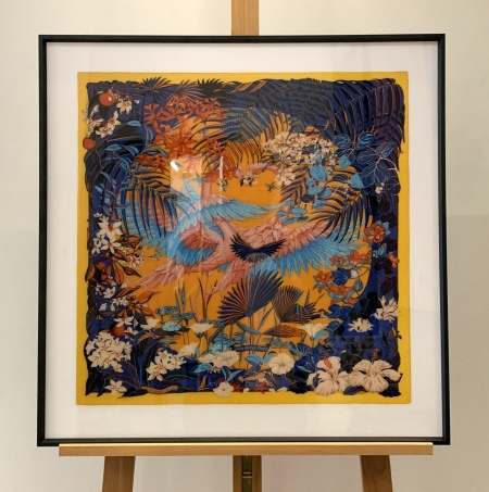 PC058L, Carré Hermès 13, reproduction sur crystal