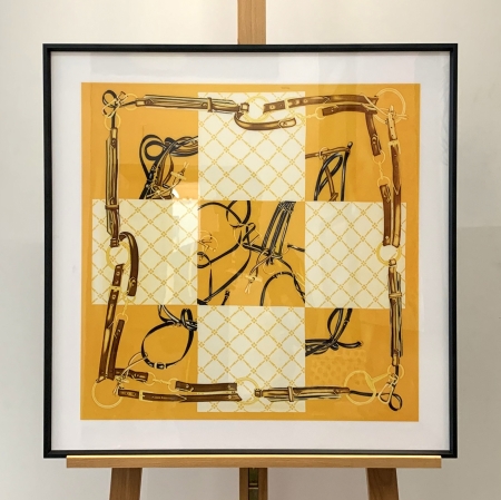 PC058N, Carré Hermès 15, reproduction sur crystal