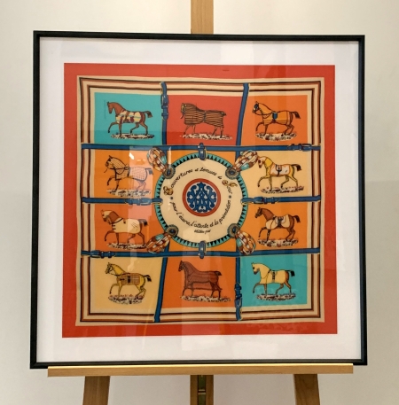 PC058E, Carré Hermès 6, reproduction sur crystal