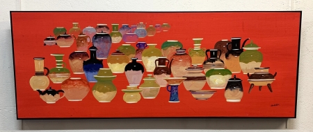 tableau japonais peinture à l'huile, toile déco maison