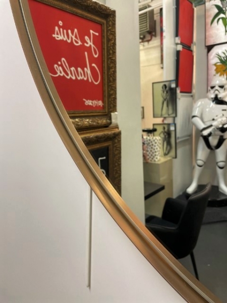 MI031A, Miroir MADEMOISELLE rond 120cm cuivre – Image 3