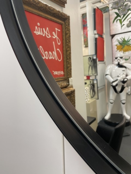 MI031, Miroir MADEMOISELLE rond 120cm black – Image 2