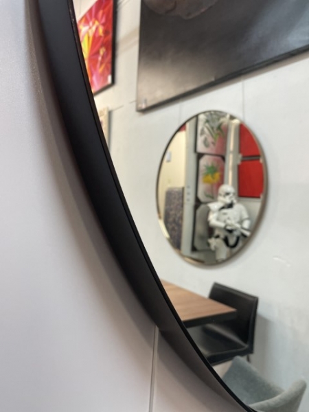 MI031, Miroir MADEMOISELLE rond 120cm black – Image 3