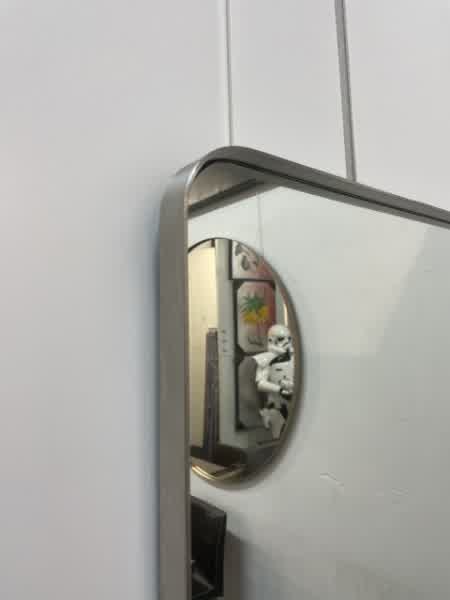 MI028, Miroir MADEMOISELLE silver brossé – Image 2