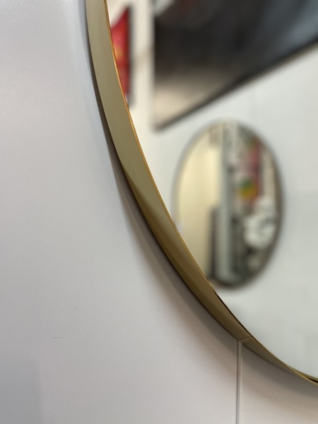 MI032, Miroir MADEMOISELLE rond 75cm gold – Image 3