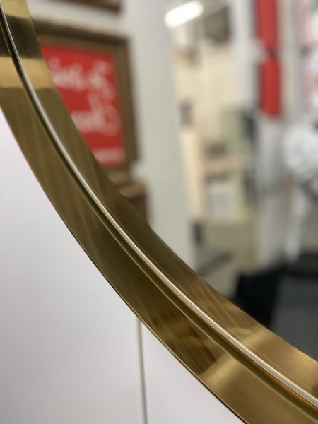 MI032, Miroir MADEMOISELLE rond 75cm gold – Image 2