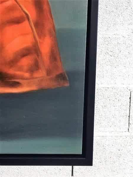 ACF003, Peinture à l'huile, "Chinese lady on the chair " – Image 3