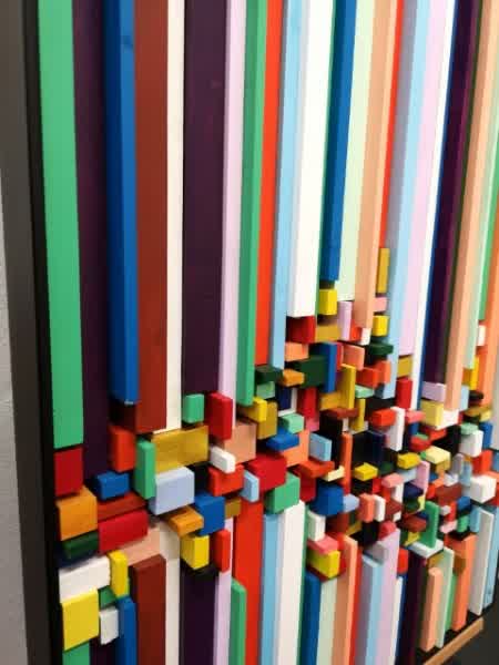 ACA001, Collage, "Oeuvre en bois" – Image 2