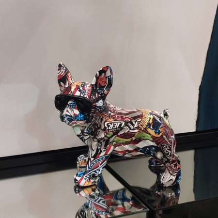 AT062E, MOJO à lunettes, sculpture, collection Starsdeco, longueur 30cm. 