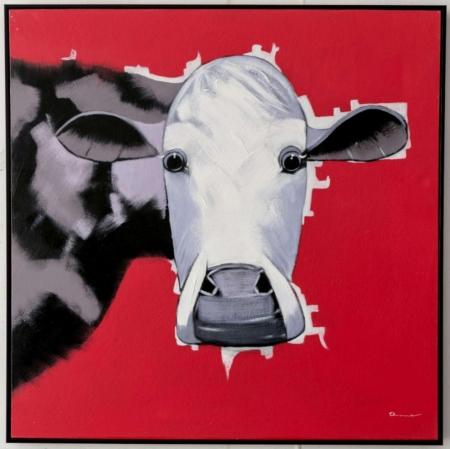  Vachement Drôle, originals by Darren, 104x104cm