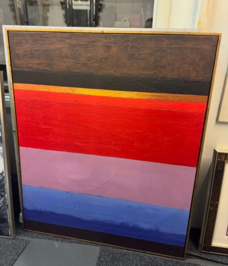 Panneau Abstrait sculpturé, 100x135cm,