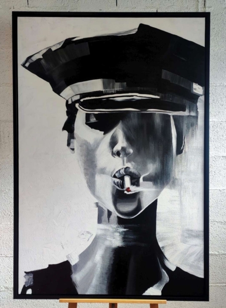"Smoking Cop" 98x145cm