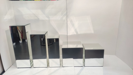 MOB043 Sellette miroir Silver plusieurs tailles