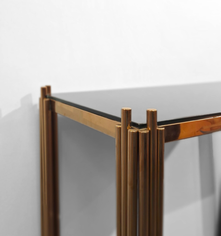 MOB022 Console ARTDECO cuivre 90x40x87cmH – Image 2