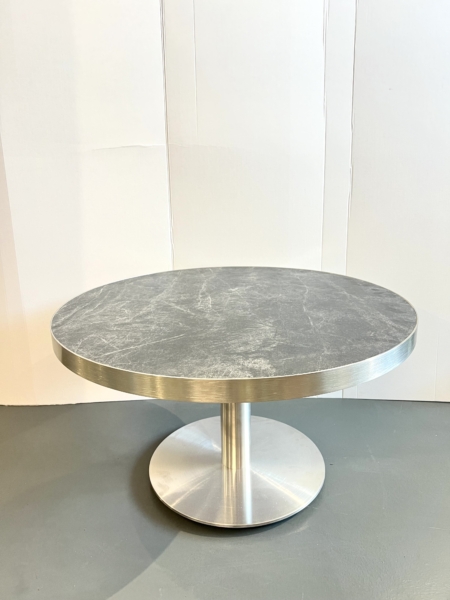 MOB017  table ronde NERO diam 80cm 45cmH