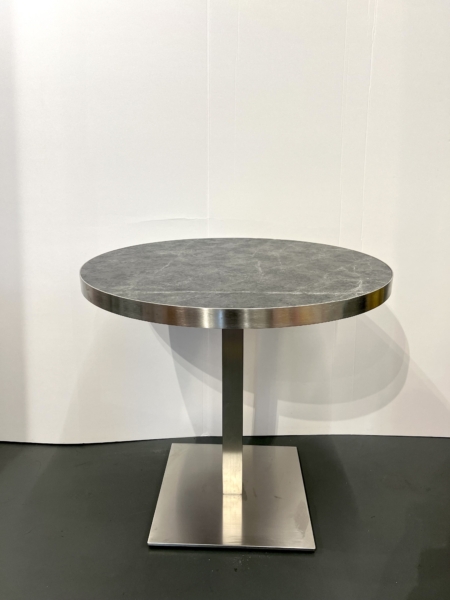 MOB018 table ronde NERO diam 80cm 75cmH