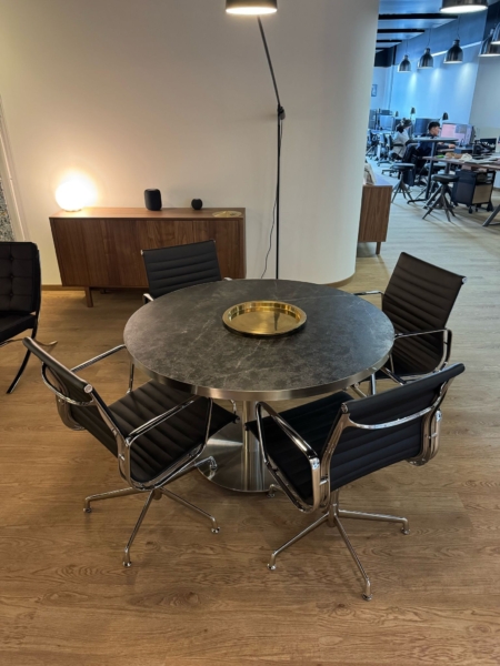 MOB018 table ronde NERO diam 80cm 75cmH – Image 3