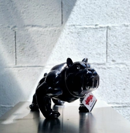 Sculpture Bulldog laqué