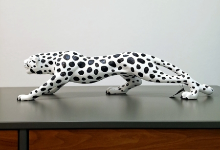 Sculpture panthère résine