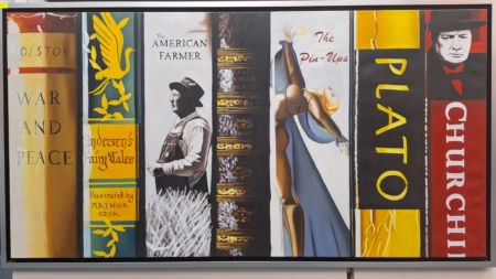 Œuvre à l'huile 150x80cm