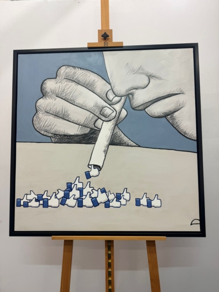 Œuvre Acrylique  105x105cm