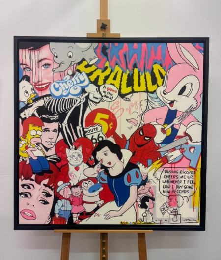 Œuvre Acrylique 106x105cm