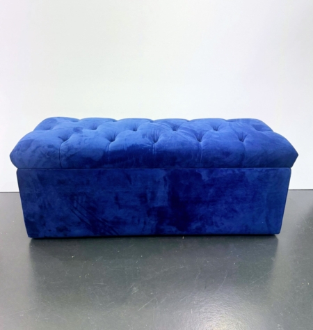 Coffre tissu velours