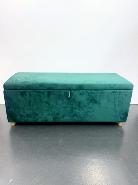 Coffre tissu velours