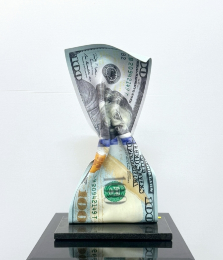 Sculpture originale avec socle en marbre artiste Suisse DRICK