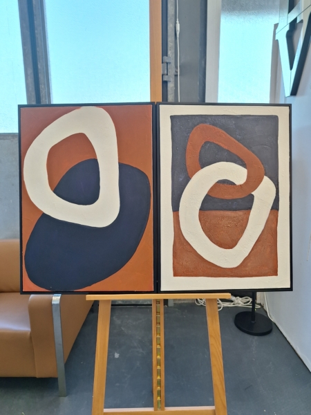 Diptyques abstraits 72x53cm (prix par paire) – Image 6