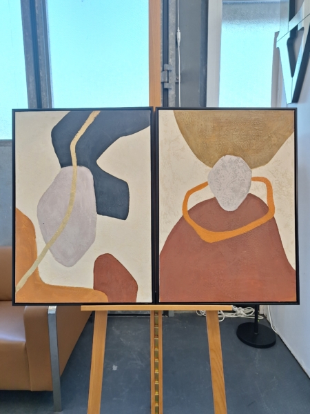 Diptyques abstraits 72x53cm (prix par paire) – Image 5