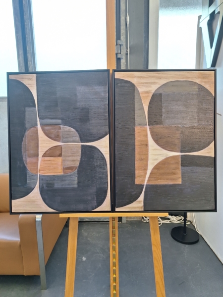 Diptyques abstraits 72x53cm (prix par paire) – Image 4