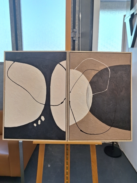 Diptyques abstraits 72x53cm (prix par paire) – Image 3